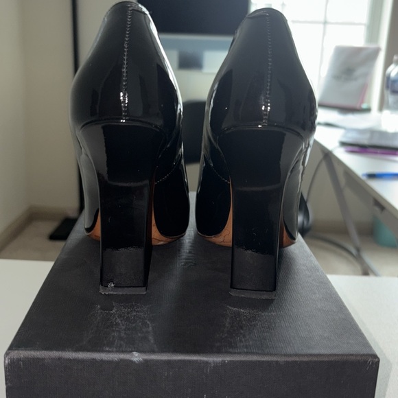 Vetements 🖤🐼✔️boomerang logo pumps sz 38 black and white - Picture 5 of 10